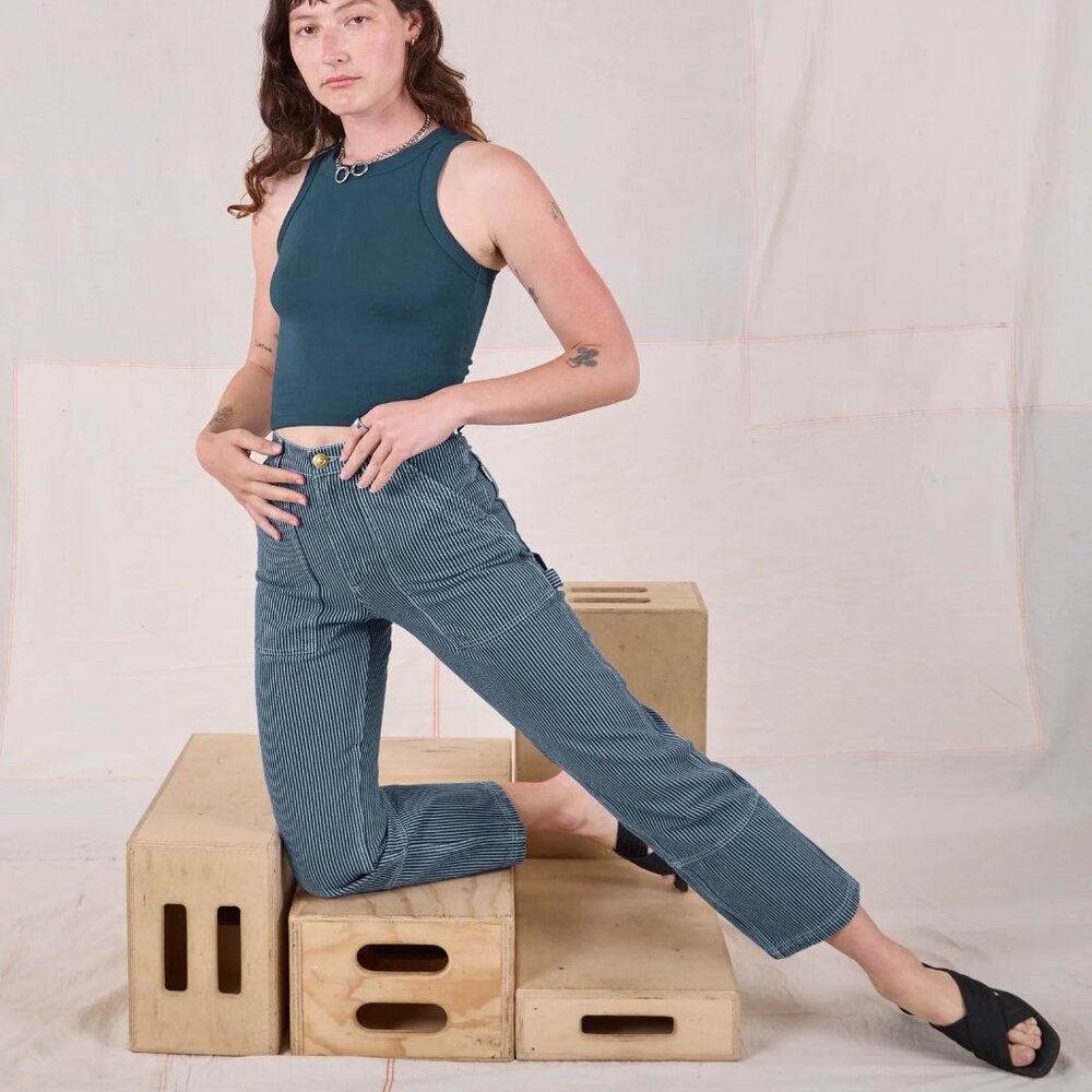 Big Bud Press - Railroad Carpenter Jeans - Baby Blue - Medium - BRAND NEW